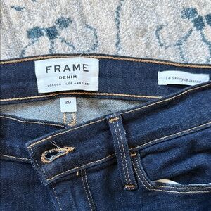 Frame Denim Women's Skinny Jeans in Deep Indigo